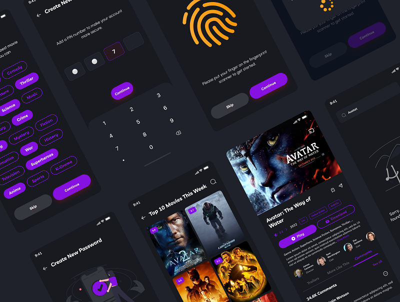 طراحی سایت دانلود موزیک و فیلم